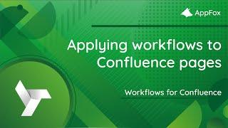 Apply workflows to pages and documents in Confluence | Workflows for Confluence