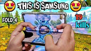 THIS IS SAMSUNG  NOT IPAD | BEST 4-FINGERS CLAW + FULL GYRO HANDCAM | SAMSUNG Z FOLD 4 PUBG MOBILE