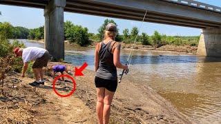 Taking My Family Fishing Under Local Creek Bridge!! (GONE WRONG)