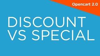 Discount vs Special - OpenCart 2.0 - 2.X Video Tutorials for Beginners 011