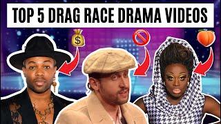 Top 5 RuPaul's Drag Race Drama Videos from Drag Tea Served (Compilation)