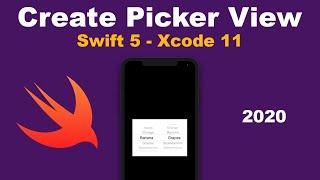How to Create Picker View in Xcode 11 with Swift 5 - 2022 iOS