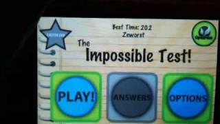 The impossible test iPod/IPhone answers HQ with answers in the description