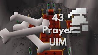 [OSRS UIM] Early prayer training (Bone Yard)