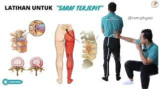 Cara Mengatasi “SARAF TERJEPIT” (Hernia Nucleus Pulposus Lumbal) #romfis