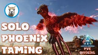 Solo Phoenix Taming - Official PVE - Ark Survival Ascended