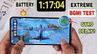 Redmi 12 5G Bgmi Pubg Test, graphics setting, gyro  | redmi 12 5g bgmi battery drain test ️