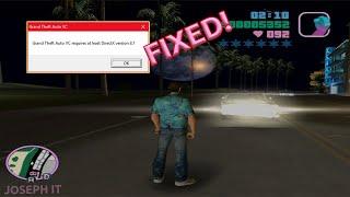 GTA VC Requires at least DirectX Version 8.1- Vice City Error Fixed