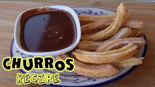 How to Make Easy Churros recipe + chocolate dip | Aiza Benoit