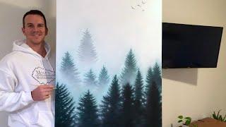 Painting a Forest in Mist and Fog