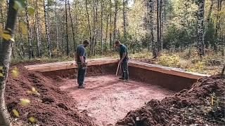 Two Men Build HUGE CABIN Underground | Start to Finish by @lifeinthesiberianforest1