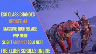 ESO Class Changes Update 44 - Gold Road