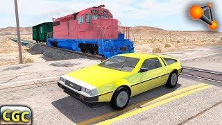 BeamNG Drive Train Vehicles Close Calls