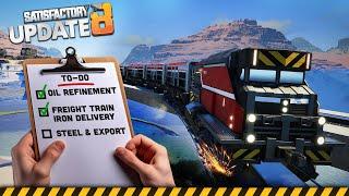 This factory NEEDED its own RAIL LINE! - Let's Play Satisfactory