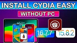 (Without PC) Install Cydia Jailbreak iOS 16.7.7/15.8.2 | PaleRa1n Rootfull Jailbreak No USB Windows