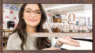 20 Teaching Essentials for Elementary Teachers! (Classroom Must Haves)