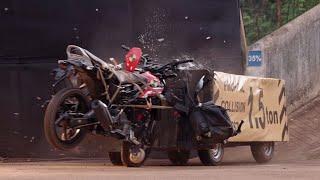 Bajaj Freedom 125 Cng Crash Test - Cylinder फटा तो ? Bajaj Cng bike crash test !!