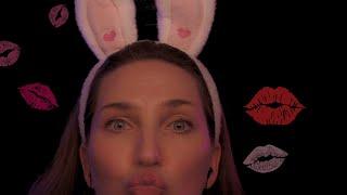 Bunny Stuck in Your Screen?! ~ Up Close Glass Kissing, Tapping, Nomming #asmr ️  