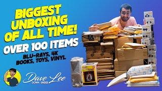 BIGGEST UNBOXING OF ALL TIME!! (over 100 items - Blu-rays, 4K, Books, Toys, Vinyl)