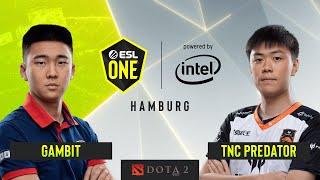 Dota2 - TNC Predator vs. Gambit Esports - Game 1 - Grand Final - ESL One Hamburg 2019