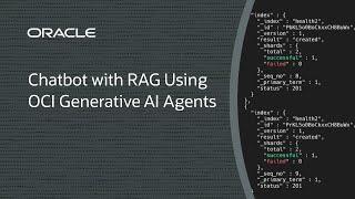 Chatbot with RAG Using OCI Generative AI Agents