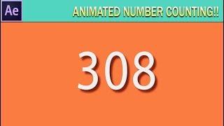 Simple Number Counting up Animation in After Effects (CC 2017 Tutorial)