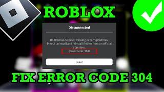 How To Fix Roblox Error Code 304 | #roblox