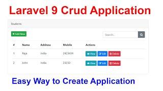 Laravel 9 Crud Application