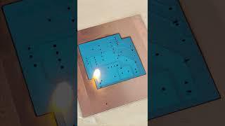 Homemade PCB circuit board using ComMarkerB4 laser engraving machine  #laserengraving r#pcb