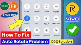 How to fix auto rotate problem | auto rotate not working | auto rotate problem realme, oppo phone