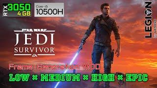 Star Wars Jedi: Survivor - RTX 3050 4GB | i5-10500H | Lenovo Legion 5 | Benchmark