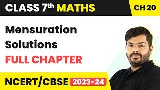 Class 7 Maths Chapter 20 | Mensuration Full Chapter R.D Sharma Solutions