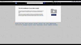 How To Download Data from LinkedIn