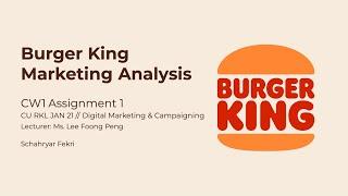 Burger King Marketing Analysis - Presentation