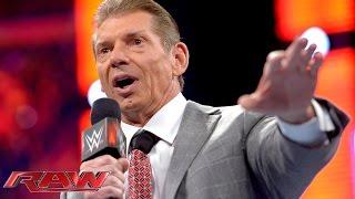 Mr. McMahon makes a surprise appearance: Raw, Nov. 3, 2014