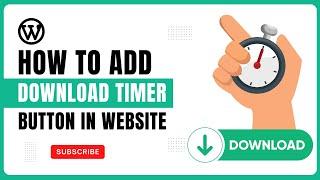 How to Add Download Timer in WordPress | Add Download Timer in Website | Advanced Timer Scripts |