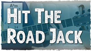 "Hit The Road Jack" Guitar Tutorial - Groovy Fingerpicking Rhythm | Ray Charles