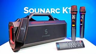 КАЧАЕТ НА ВСЕ 150W! КАРАОКЕ КОЛОНКА Tronsmart SOUNARC K1 с двумя микрофонами, 18000 mAh, IPX6