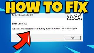 How To Fix Roblox Error Code 403 in 2024 | Roblox Authentication Failed Fix