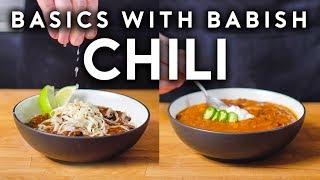 Carnivorous Chili & Vegetarian Chili | Basics with Babish