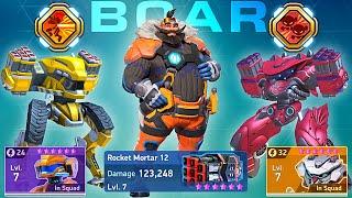 Zephyr & Redox with Rocket Mortar 12 - Mech Arena - New Pilot Boar