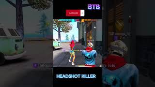 FF One Tap BTB-GAMING On Fire Play Shots #freefire #funny #ff #headshot #white444yt