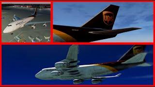 UPS Cargo Ops|XPLANE-11|Boeing 747-44A(F)|ChicagoBoston|Hauling those 3080's for the subs!