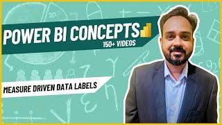 #powerbitutorial Power BI- Measure driven data labels| How to use a different measure on label