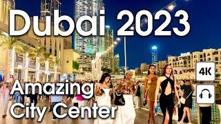 Dubai  Amazing City Center, Burj Khalifa [ 4K ] Walking Tour Compilation