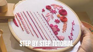 Beginner Friendly Hand Embroidery | Step by Step Tutorial by Knot Your Type