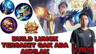 RAHASIA BUILD LUNOX TERSAKIT 2021 - BUILD LUNOX PALING SAKIT TOP GLOBAL MOBILE LEGENDS