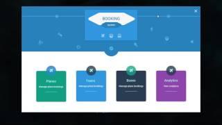 Material design booking system in javafx.