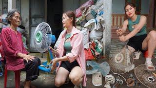 Genius girl - Repairs and restores a discarded antique electric fan as a gift for a poor old woman.