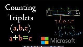 Counting the triplets